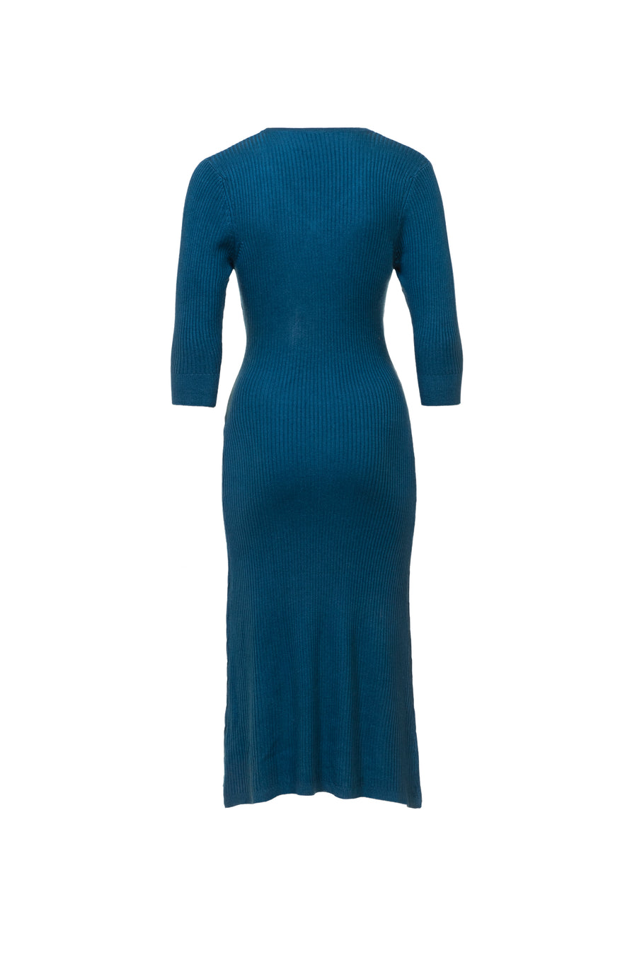 Women's Silk Wool Cashmere Amy Ribbed Dress
