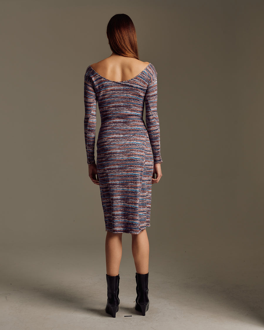 Textured Printed Dress