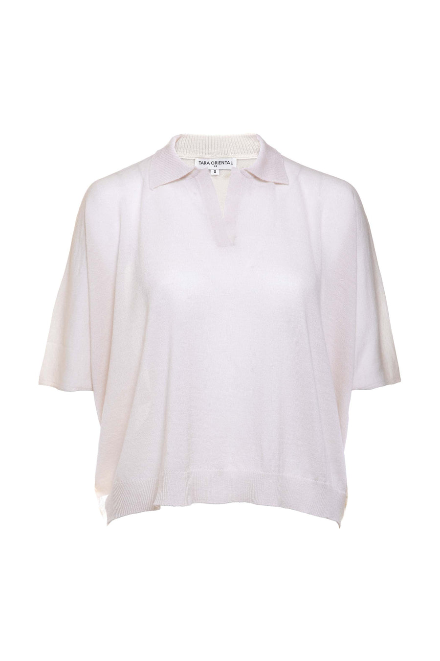 Lightweight Cashmere Formal Polo Top