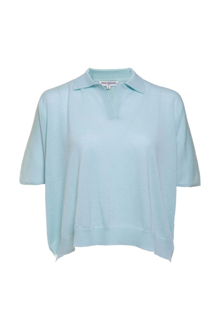 Lightweight Cashmere Formal Polo Top