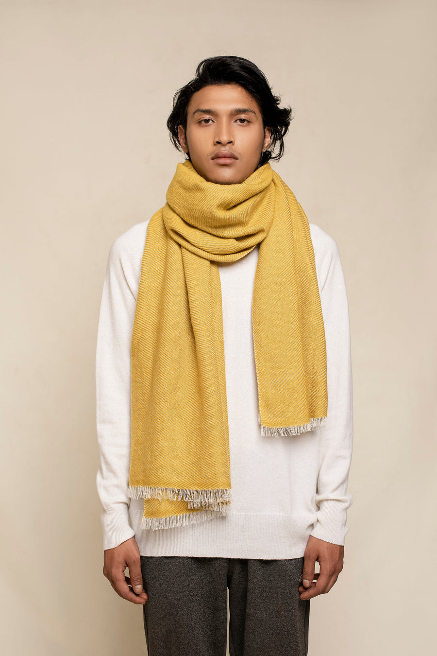 Tailored Diagonal Woven Unisex Scarf